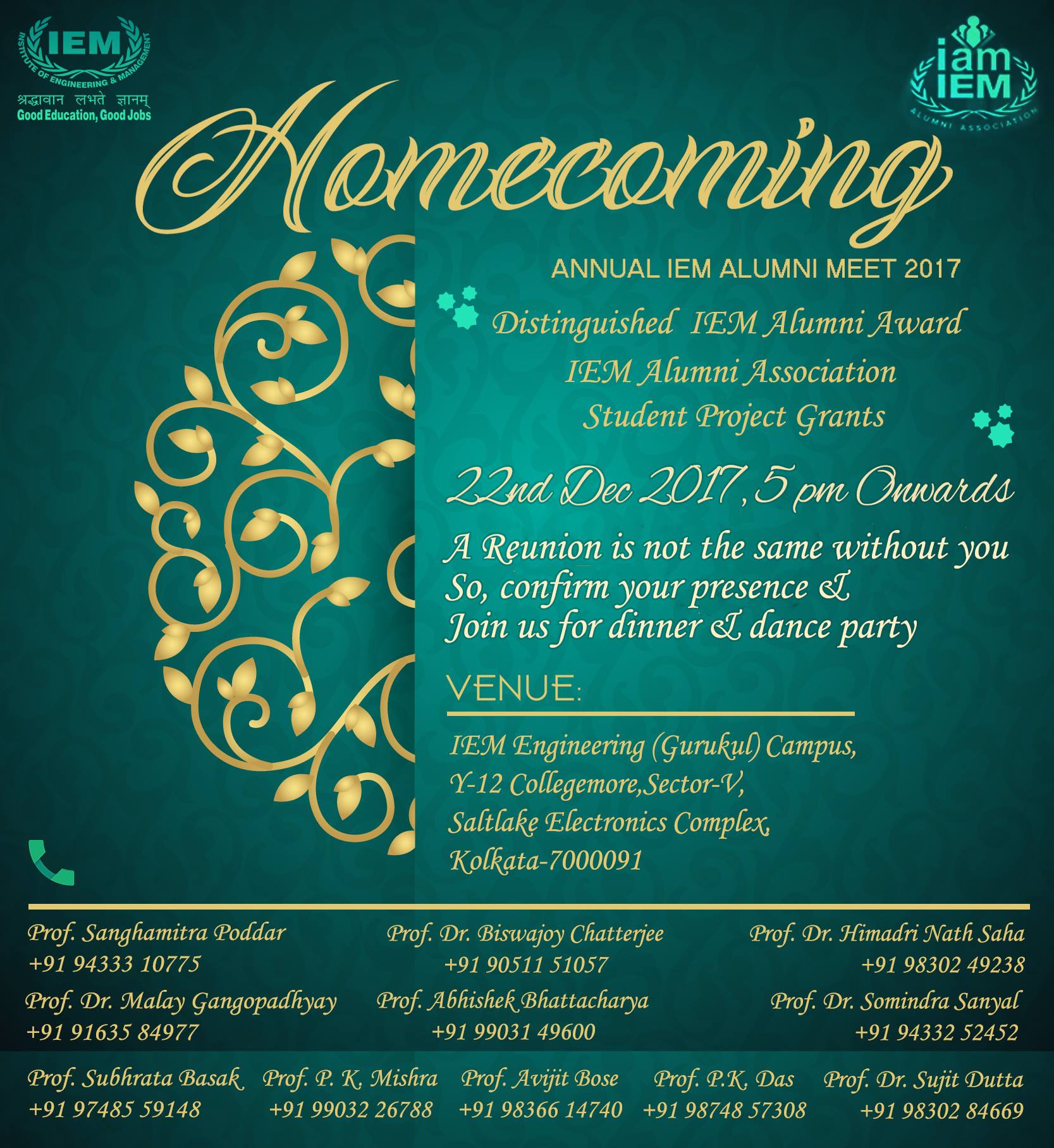 "HOMECOMING" - Annual Alumni Meet 2017