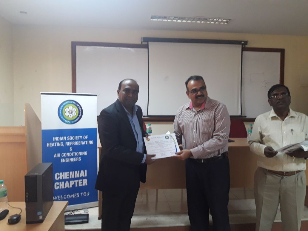 Prof. Gunjan Kumar of Institute of Engineering & Management (IEM) has received ISHRAE AICTE certified faculty certificate for HVAC