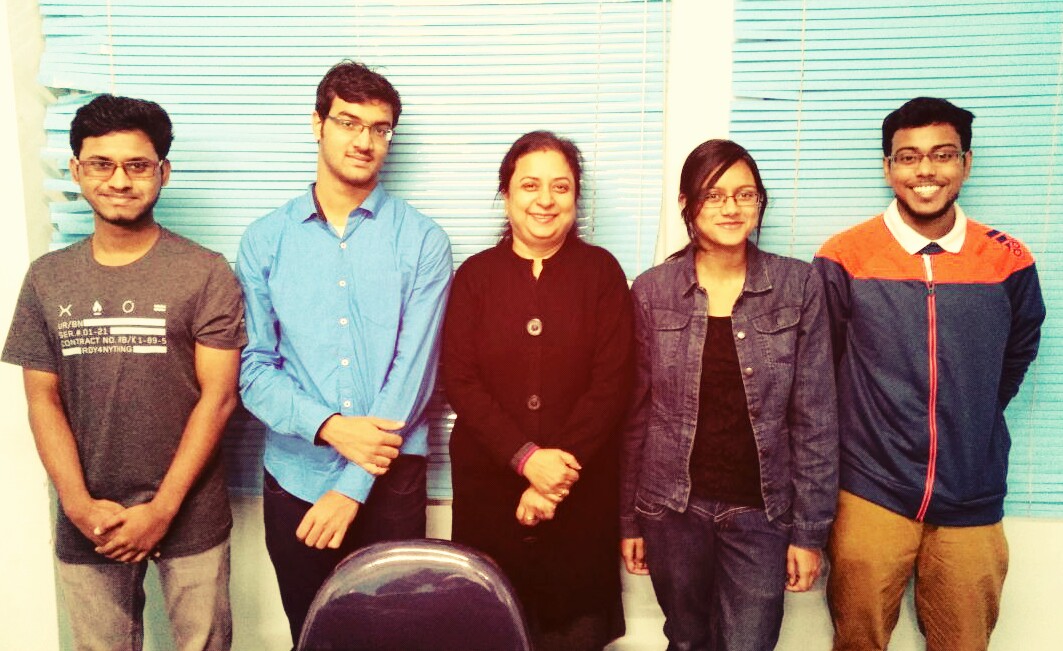 Achievement of 4th year CSE students of IEM at IIT Bombay Techfest, 2017