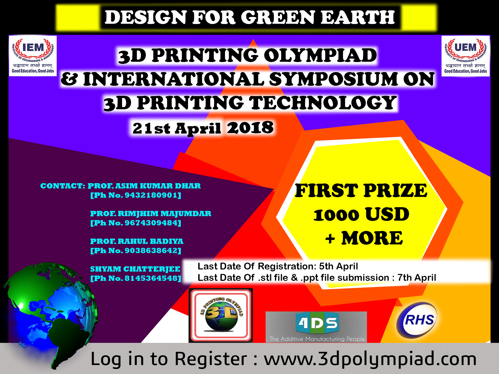 3D Printing Olympiad and International Symposium-2018