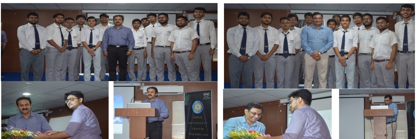 ISHRAE IEM STUDENT CHAPTER in association with Voltas Ltd. organised two Technical Lectures on 23rd April, 2018
