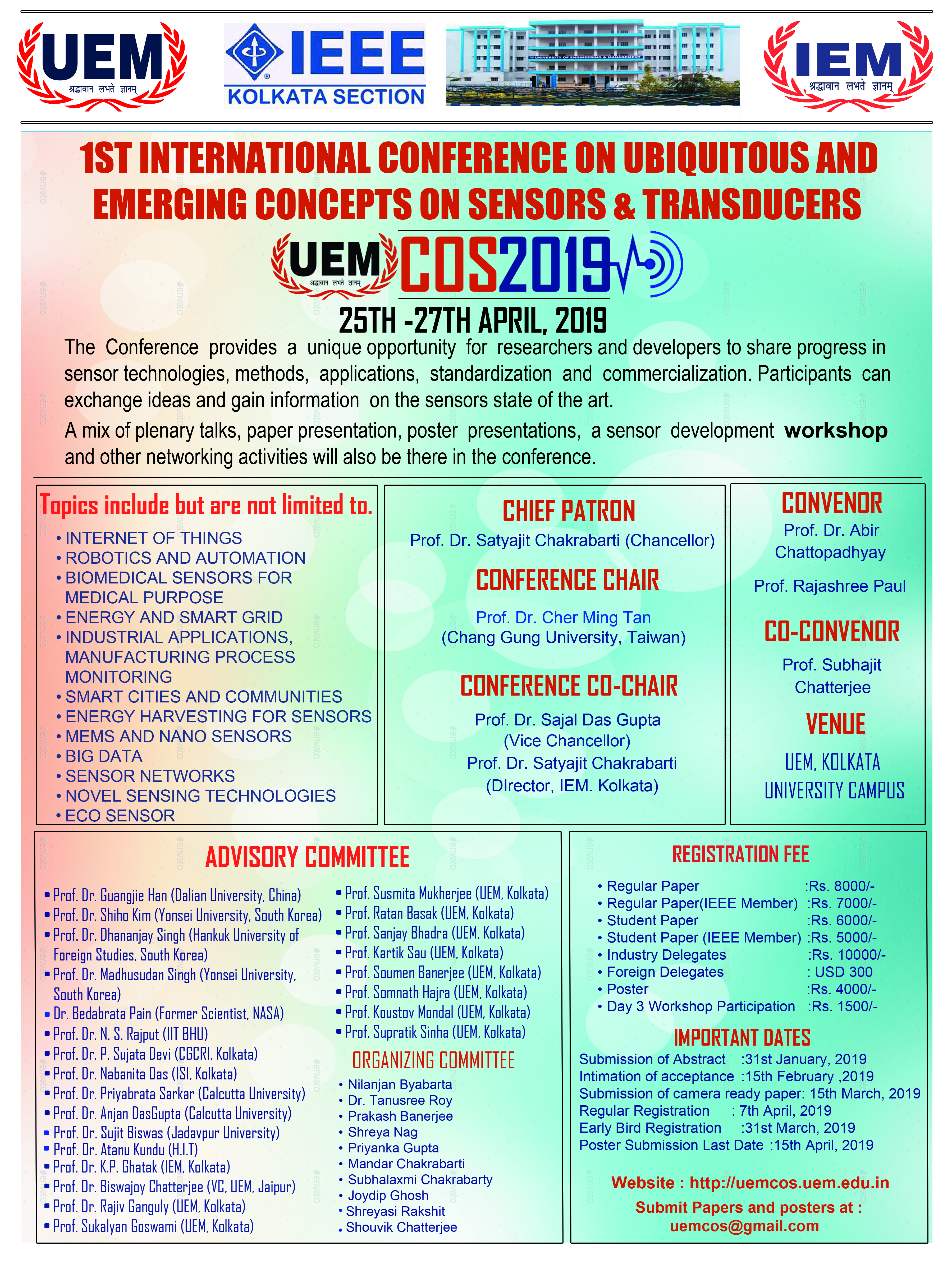 1st international conference on ubiquitous and emerging concepts on sensors and tranducers