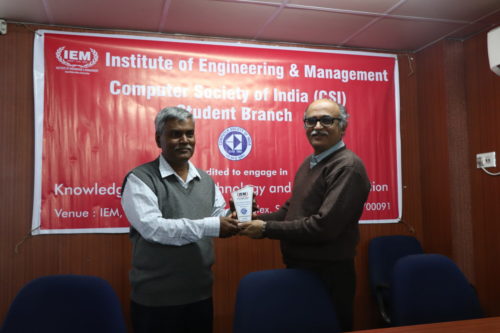 Invited Talk series of IEM CSI was held on 30th January 2019