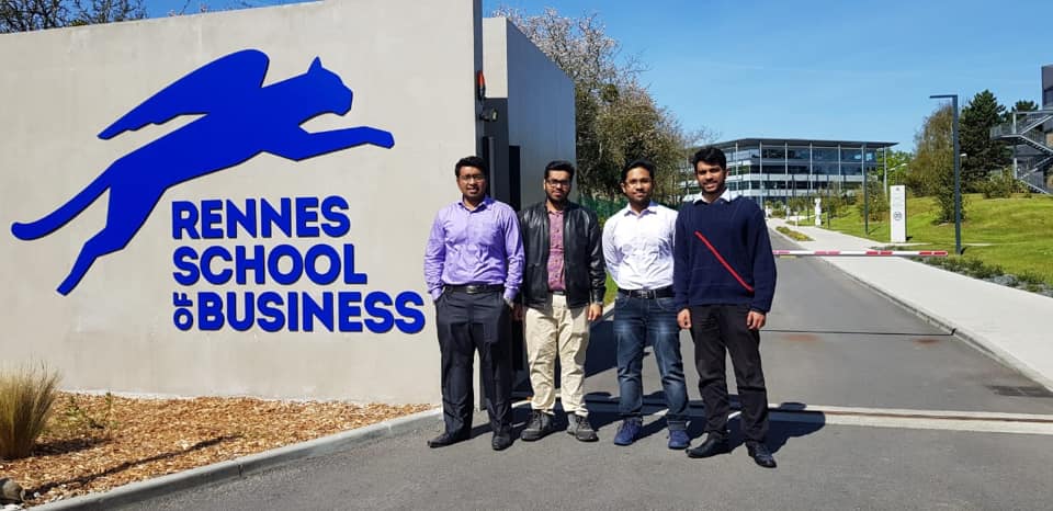 IEM PGDM 1st Year students at Rennes School of Business, France on Student Exchange Program