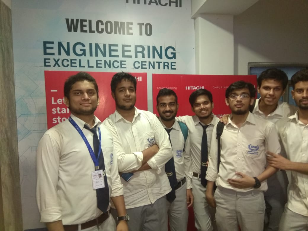 Student of ME & EE department of IEM received one day training at HITACHI engineering excellence centre