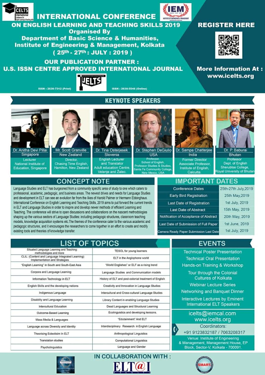 International Conference on English Learning and Teaching Skills 2019