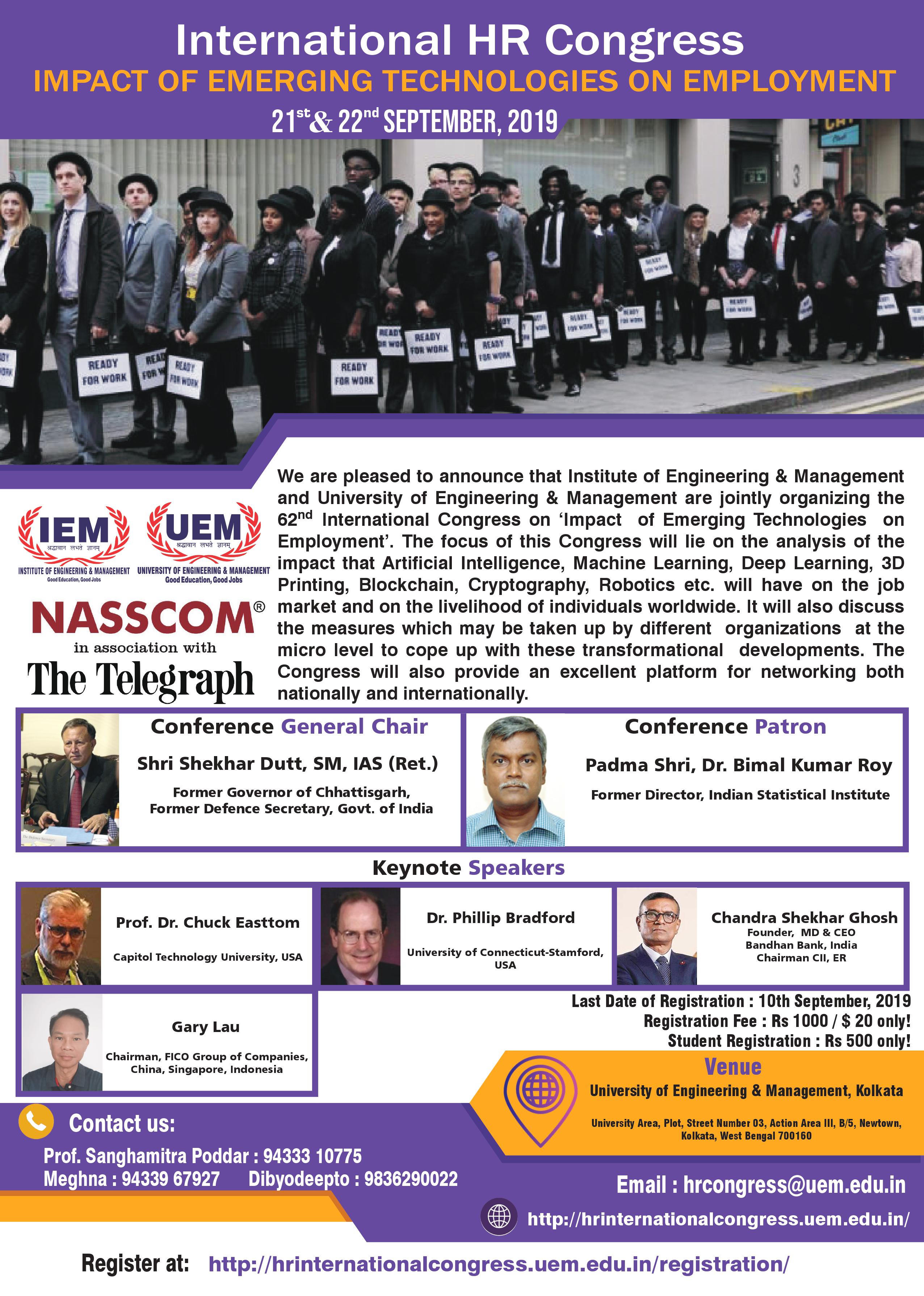 International HR Congress is organized on 21st and 22nd September 2019