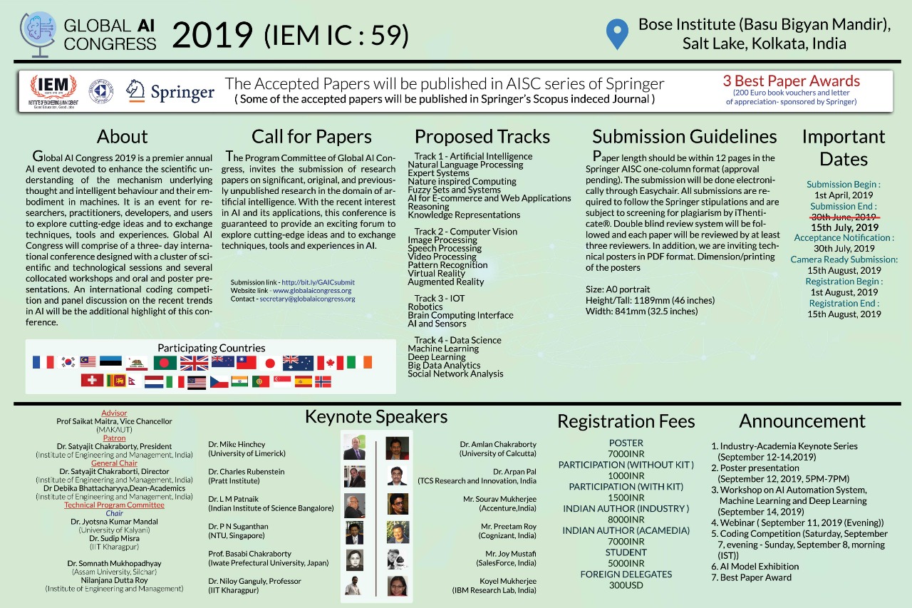 Global AI Congress 2019 (IEMIC:59)