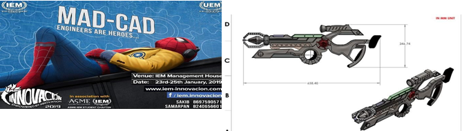ASME IEM Student chapter organized MAD-CAD event on 18th January, 2019