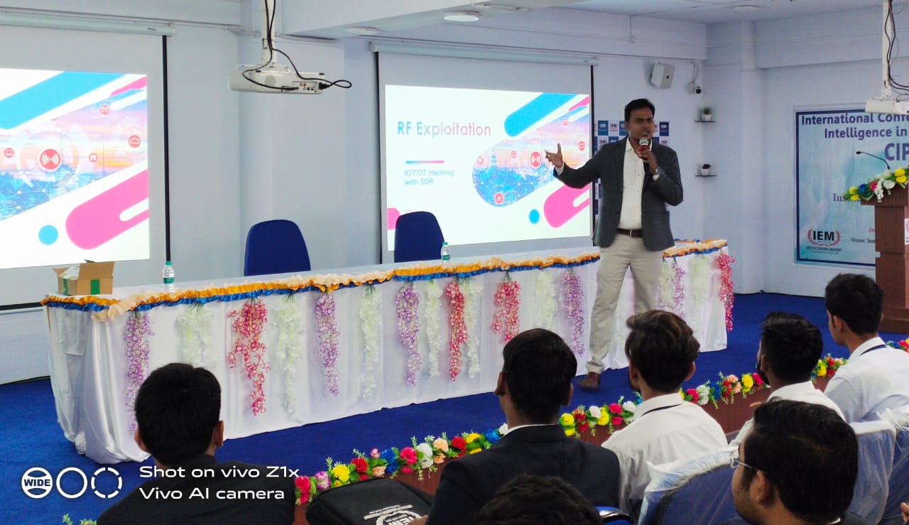 Workshop on IOT HACKING in association with Indian School of Ethical Hacking at IEM