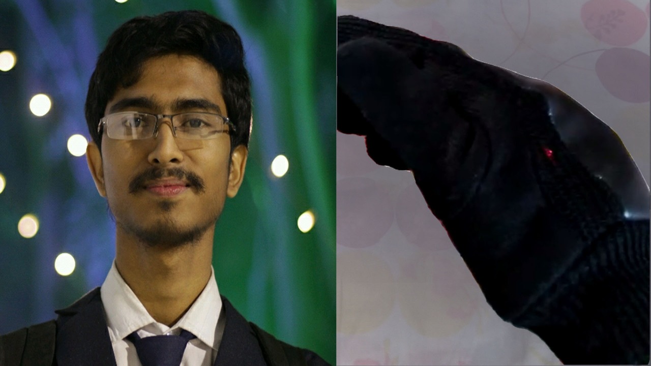 Mr. Mainak Mondal, 3rd year ECE department student of IEM Kolkata invented "Anti Raping Gloves"