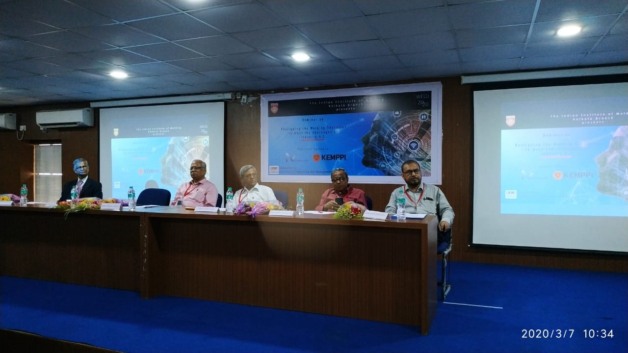 IIW-India, Kolkata Branch organised their annual Branch seminar WELD 2020 in collaboration with IEM on 7th March 2020