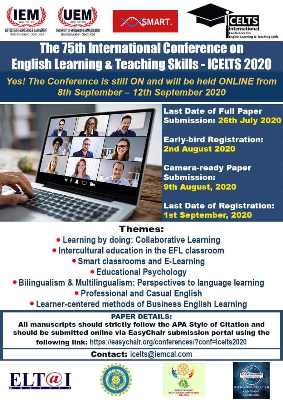 75th International Conference on English Learning and Teaching Skills organised by IEM-UEM group