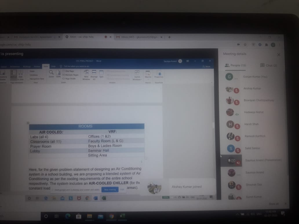 ISHRAE IEM Product Showcase & Skill development Centre has initiated the foundation of HVAC foundation courses(CFC)