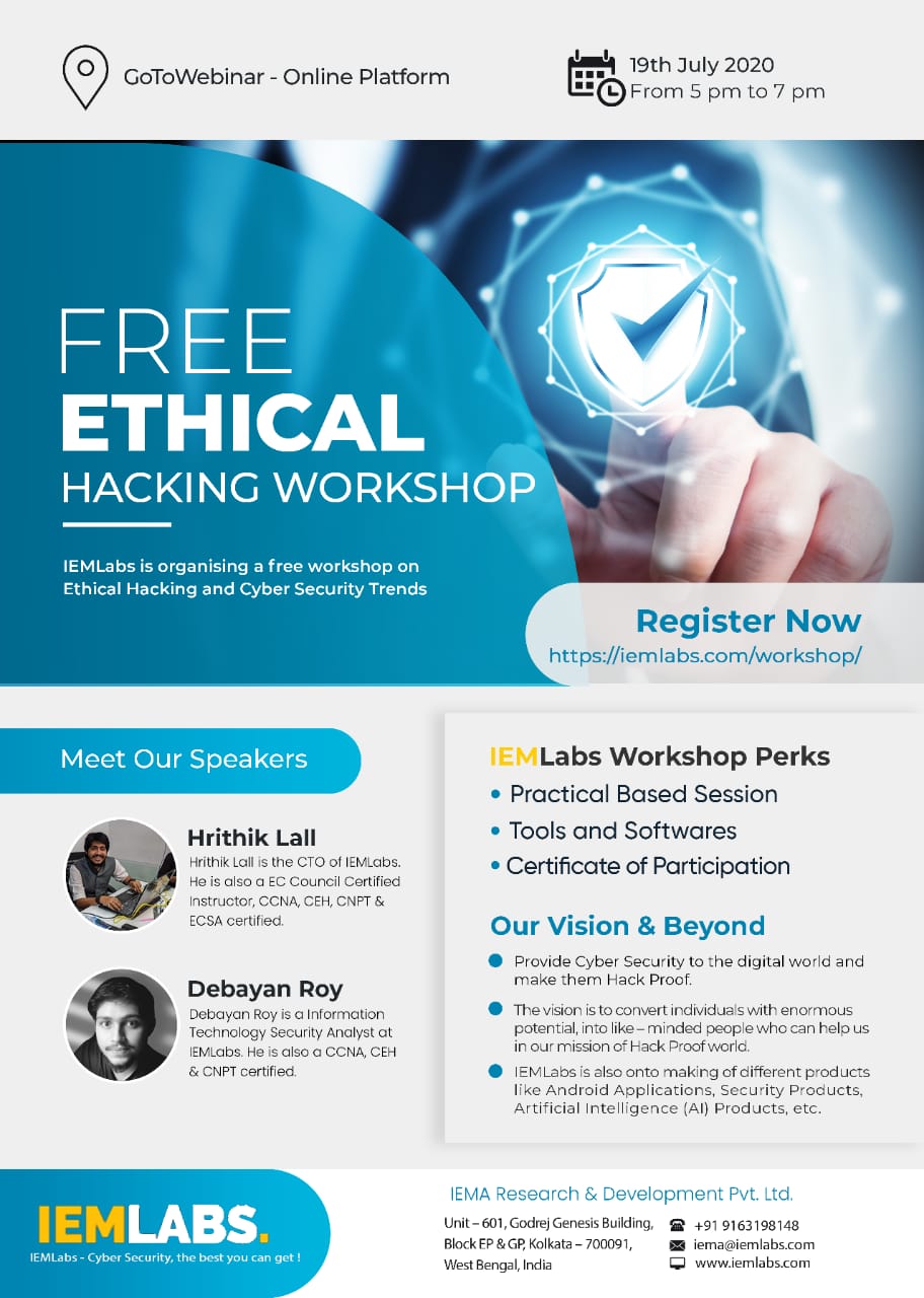 Free Ethical Hacking Workshop by IEMLabs