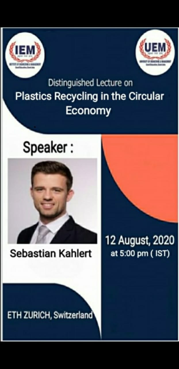 FOREIGN DISTINGUISHED LECTURE by Sebastian Kahlert, ETH ZURICH, Switzerland on 12th August 2020