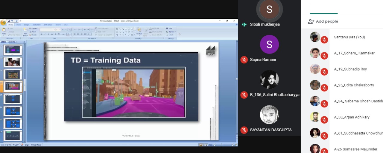 Today student members of ‘Society of data science(S4DS)- IEM student chapter’ have attended two online interactive sessions