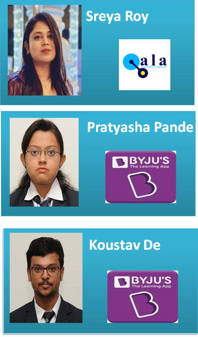 Congratulations to our students of IEM Kolkata who are selected for Think & Learn Pvt Ltd – Byju’s and Asian Logistics (Canada)