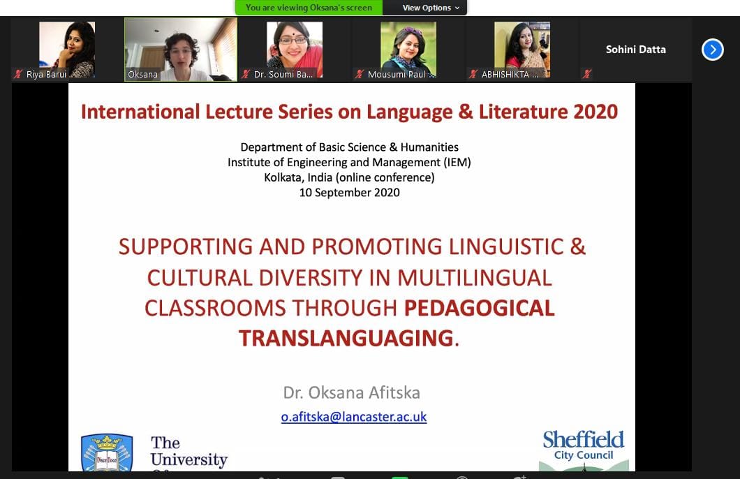 Day 3 of International Lecture Series on Language and Literature organised by IEM Kolkata