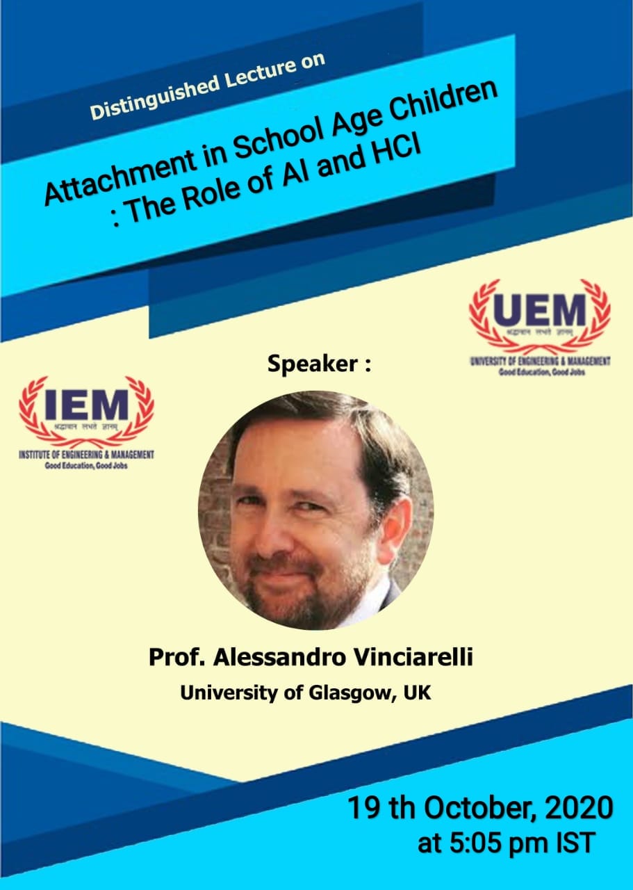 IEM/UEM FOREIGN DISTINGUISHED LECTURE.
