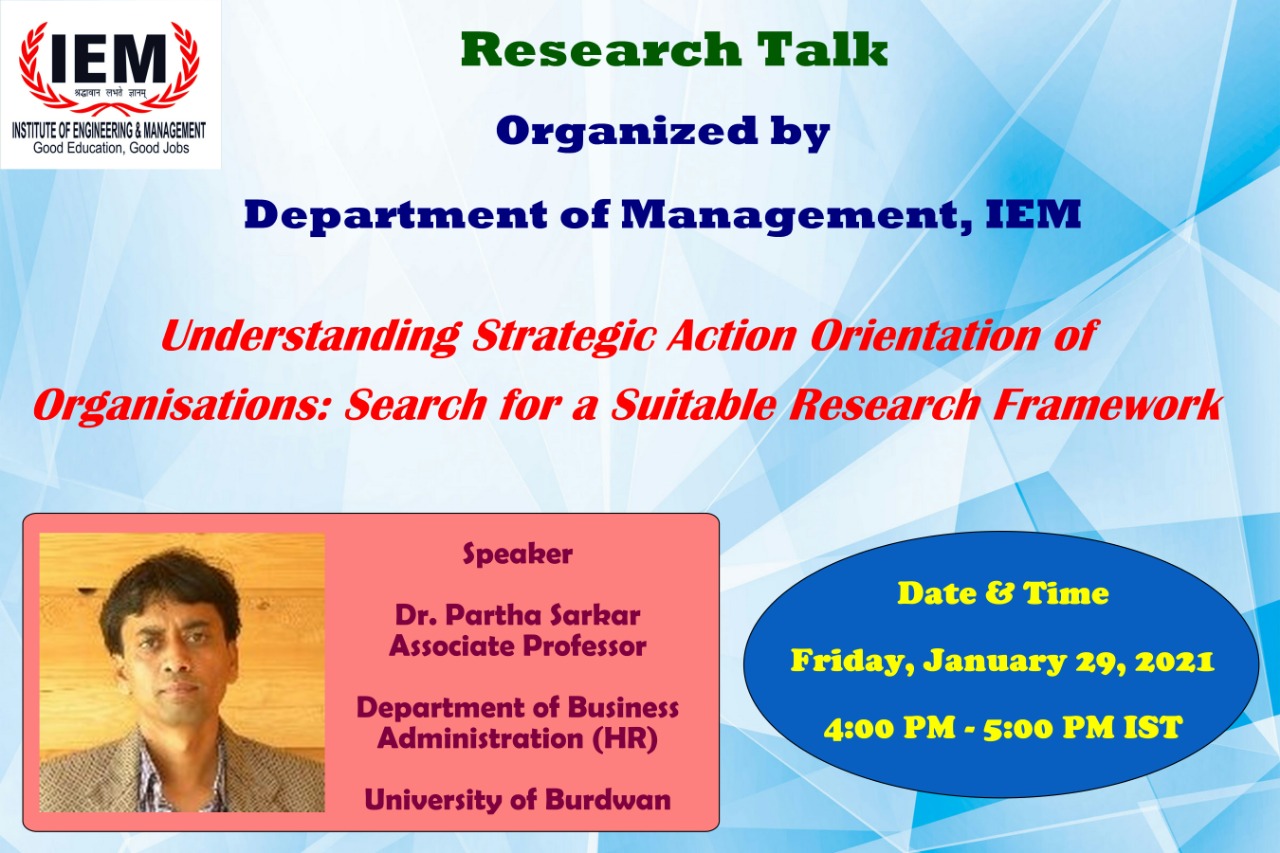 IEM-UEM Research Talk