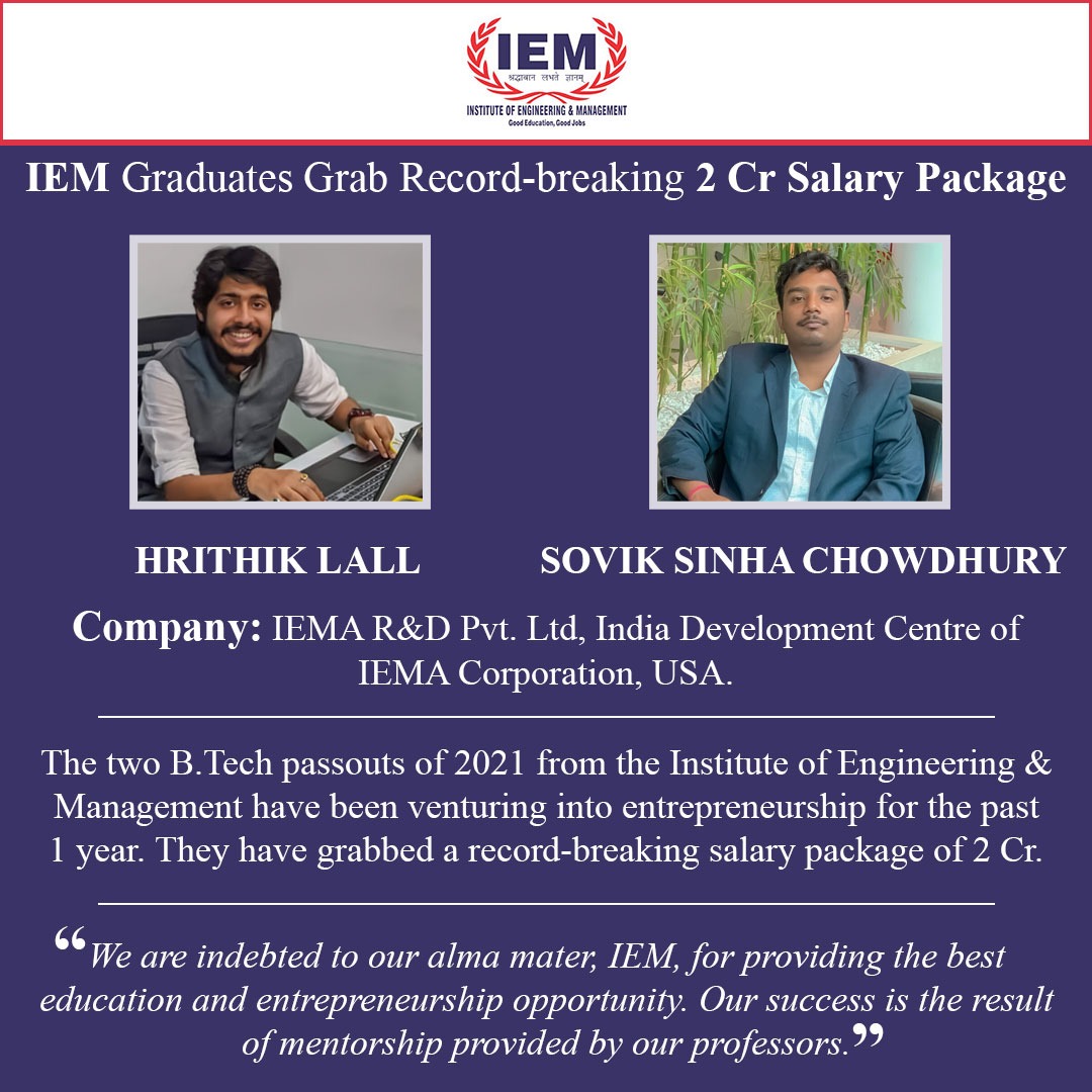 Congratulations to IEM 2021 graduates