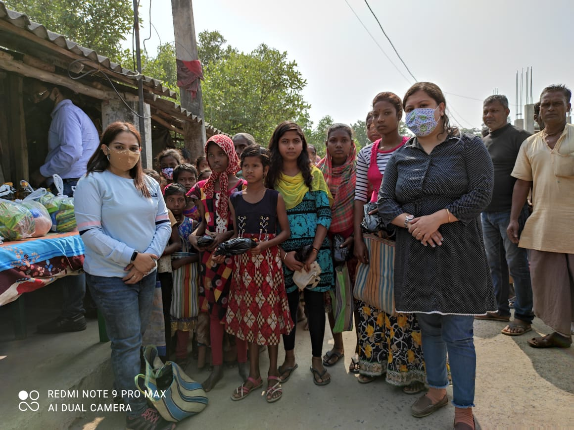 Sanitary Napkin Distribution at Jharkhali, Sundarbans 0n 29 th January,2021