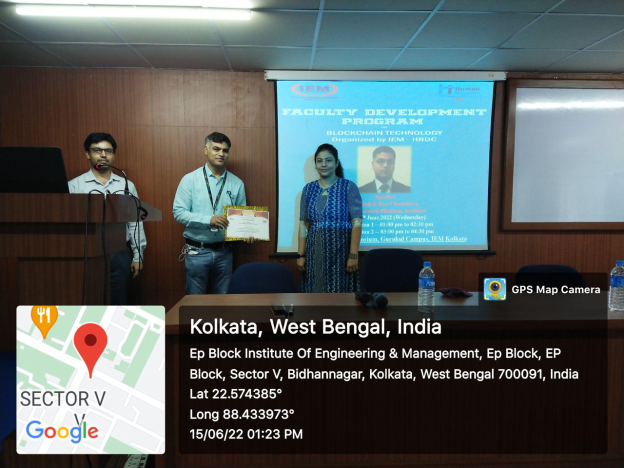 IEM-TCS-FDP program on “Blockchain Technology”