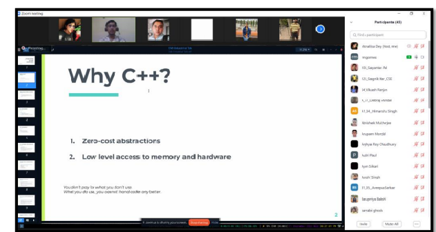 Industry Talk by Mr. Rohan Mark Gomes