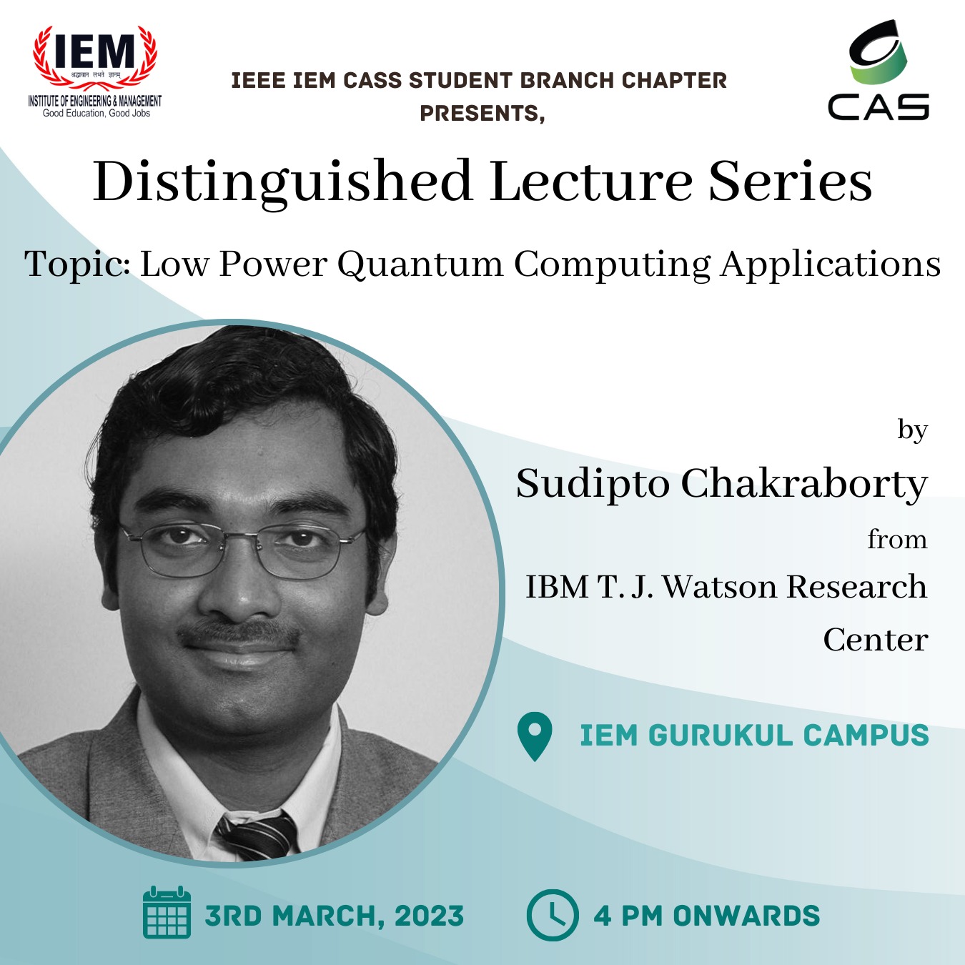 Distinguished lecture series organized by IEM ECE department