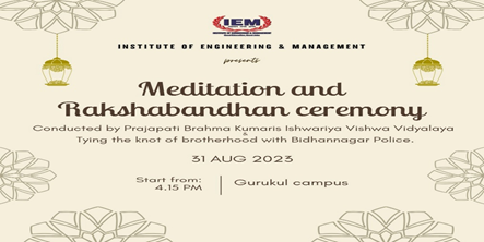 Raksha Bandhan celebration in IEM