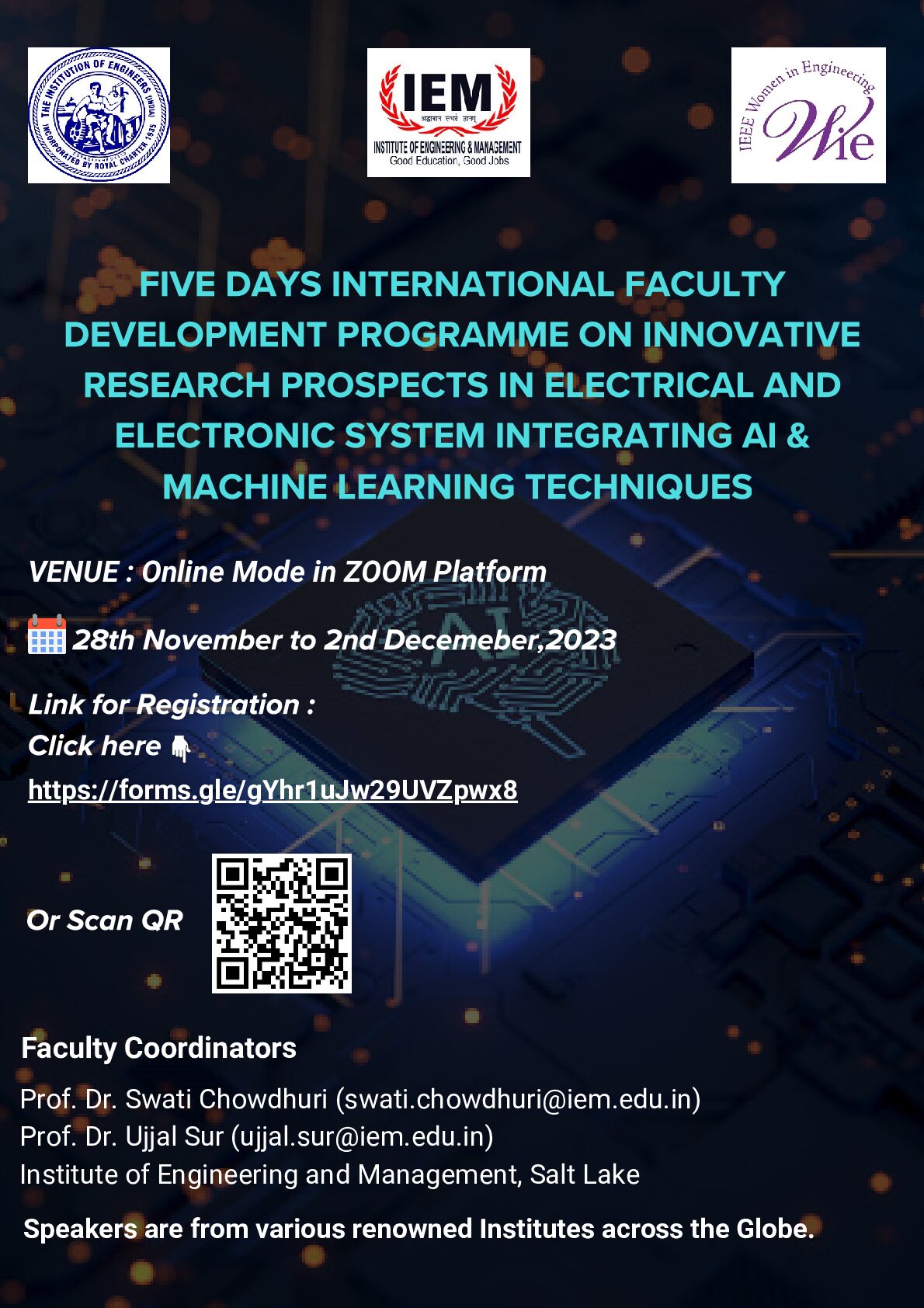 International Faculty Development Program on Innovative Research Prospects in Electrical and Electronics System Integrating AI & Machine Learning Techniques