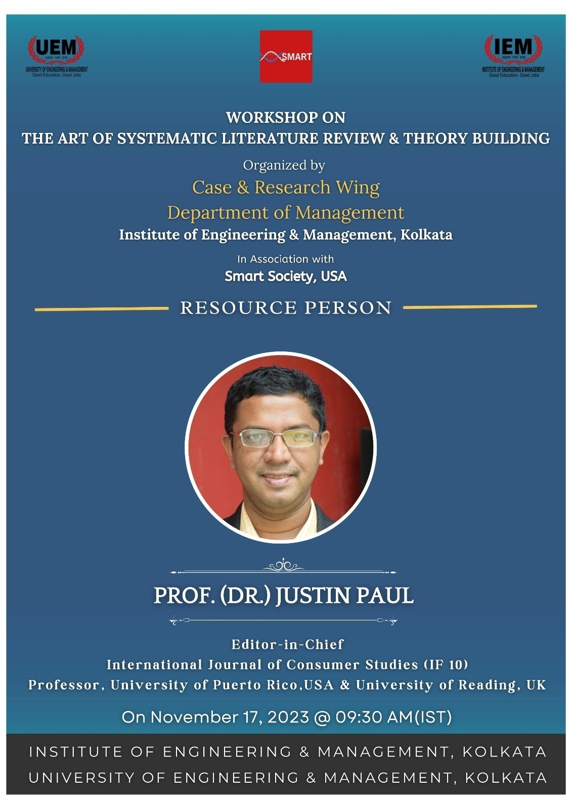 Workshop on Systematic Literature Review and theory Building