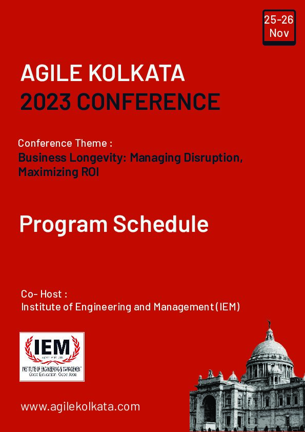 3rd Edition of the Agile Kolkata 2023 Conference