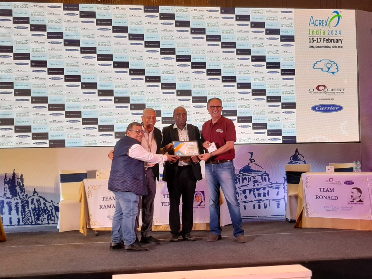 Gunjan Kumar :A faculty of IEM received Faculty Appreciation Award by ISHRAE