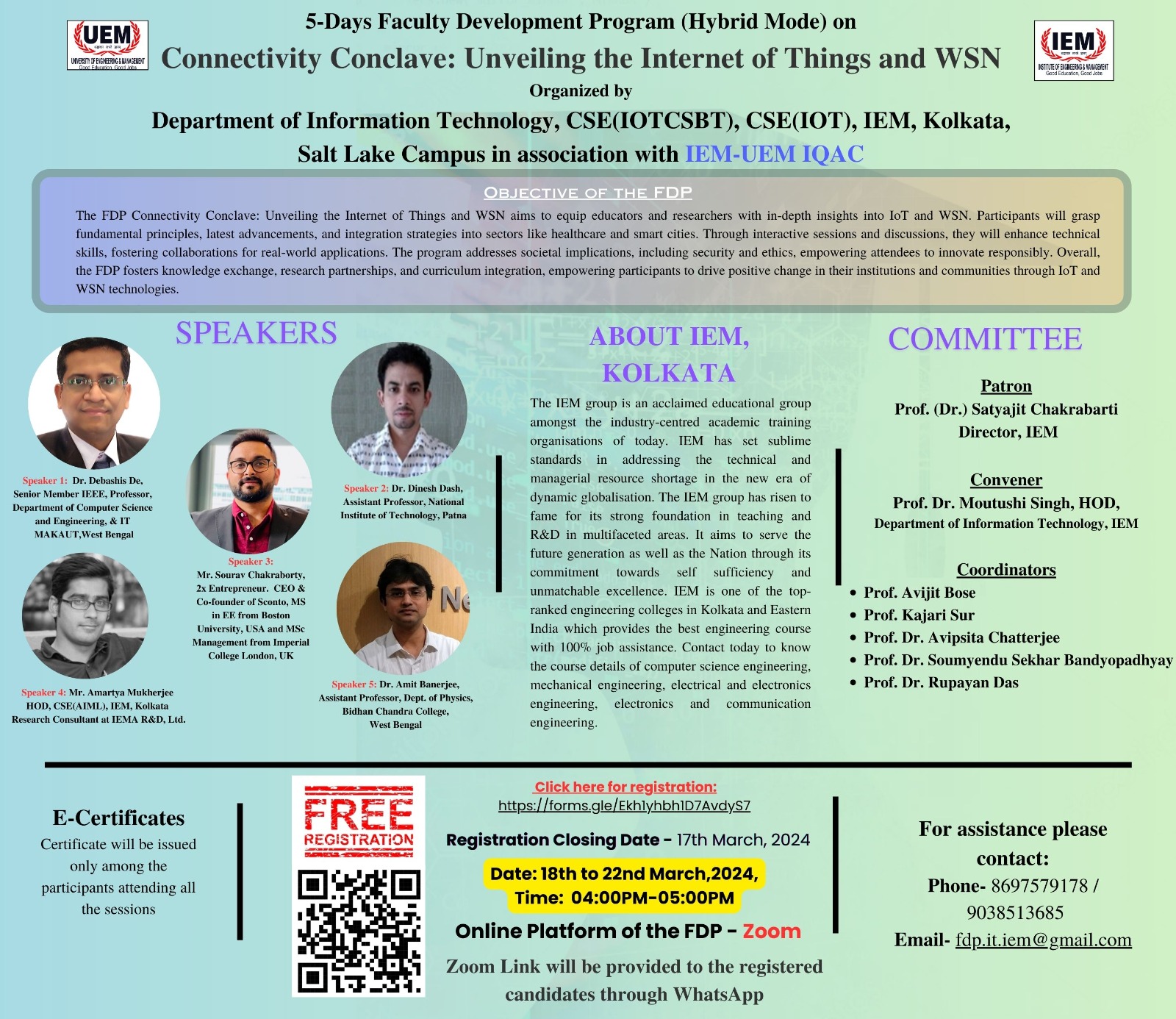 Faculty Development Program on Connectivity Conclave: Unveiling the Internet of Things and WSN