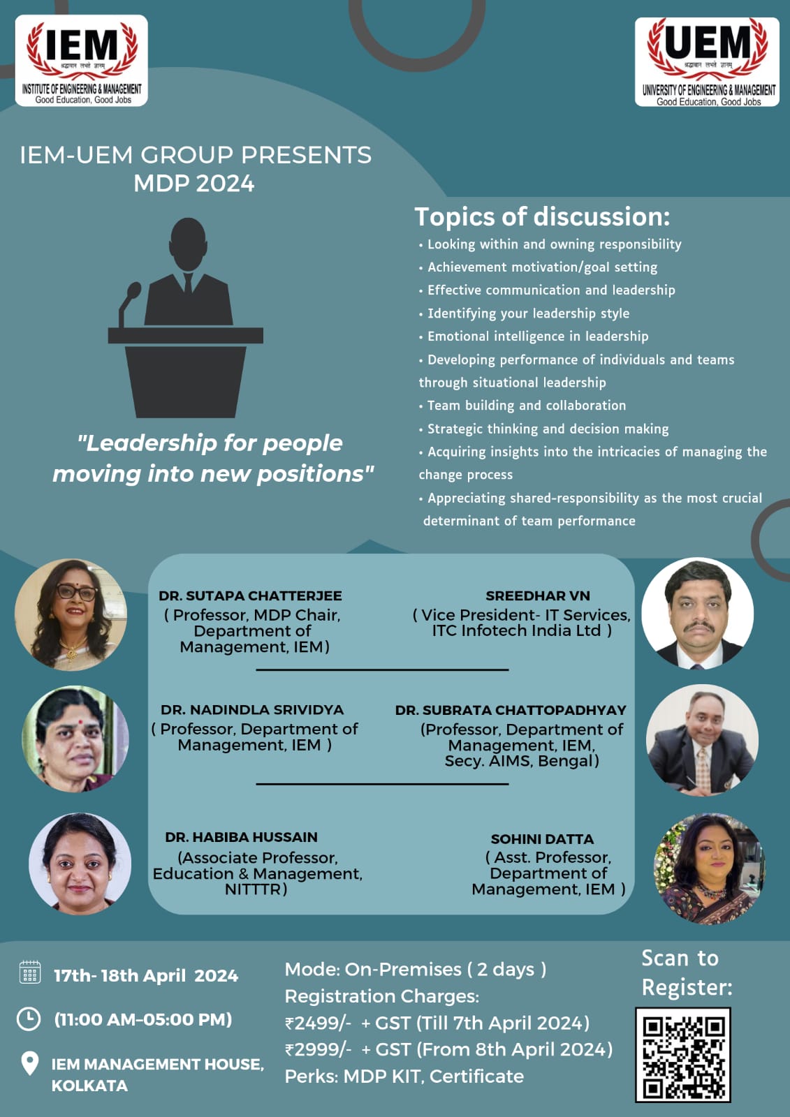 MDP program on the topic “Leadership for people moving into new positions”