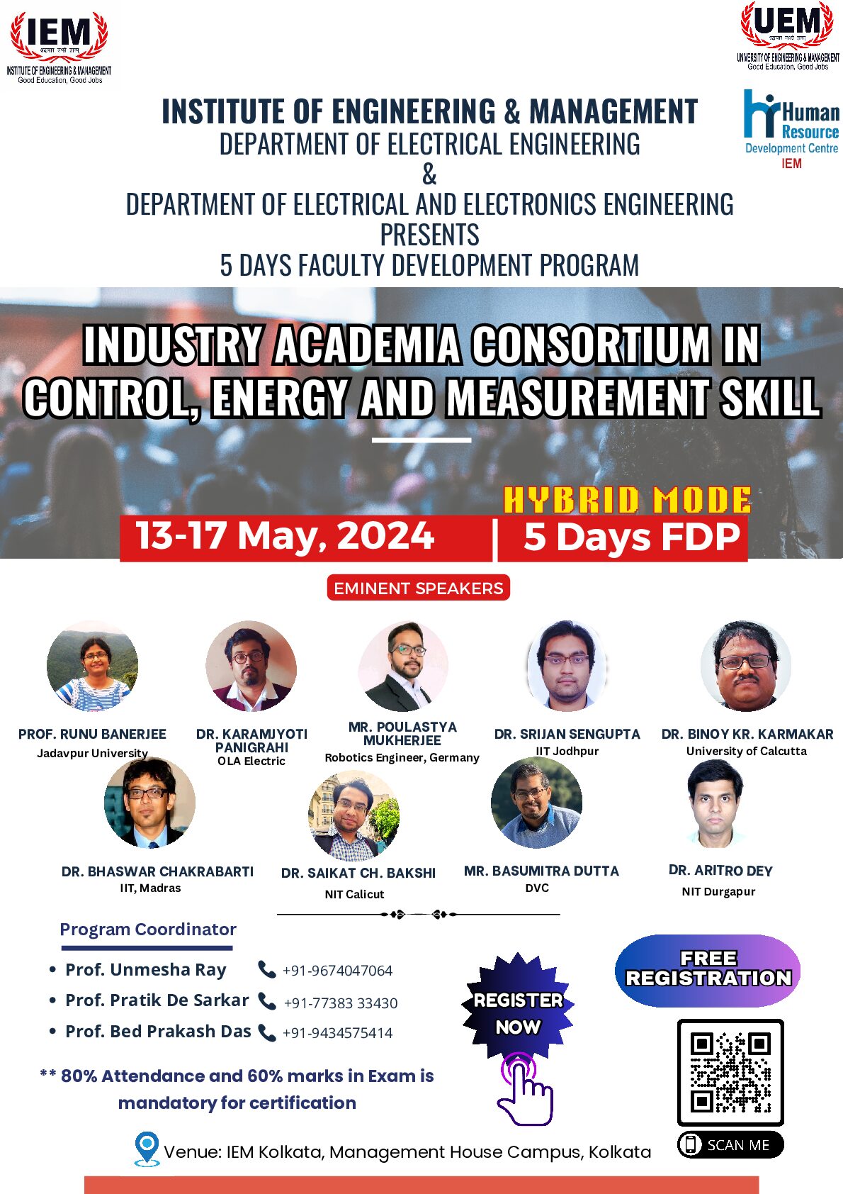 FDP on “Industry Academia Consortium in Control, Energy and Measurement Skill”